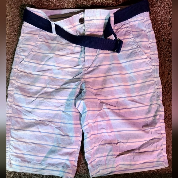 Urban Pipeline cotton men's walking shorts sz32 blue/white pin stripe - Picture 8 of 8